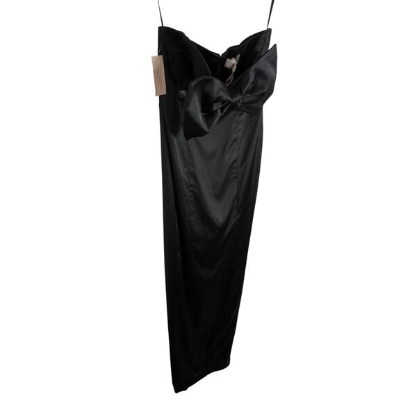 Sau Lee Esther Gown Strapless Maxi Satin Bow Formal Evening Gala Classy Sz 2 - Picture 5 of 12